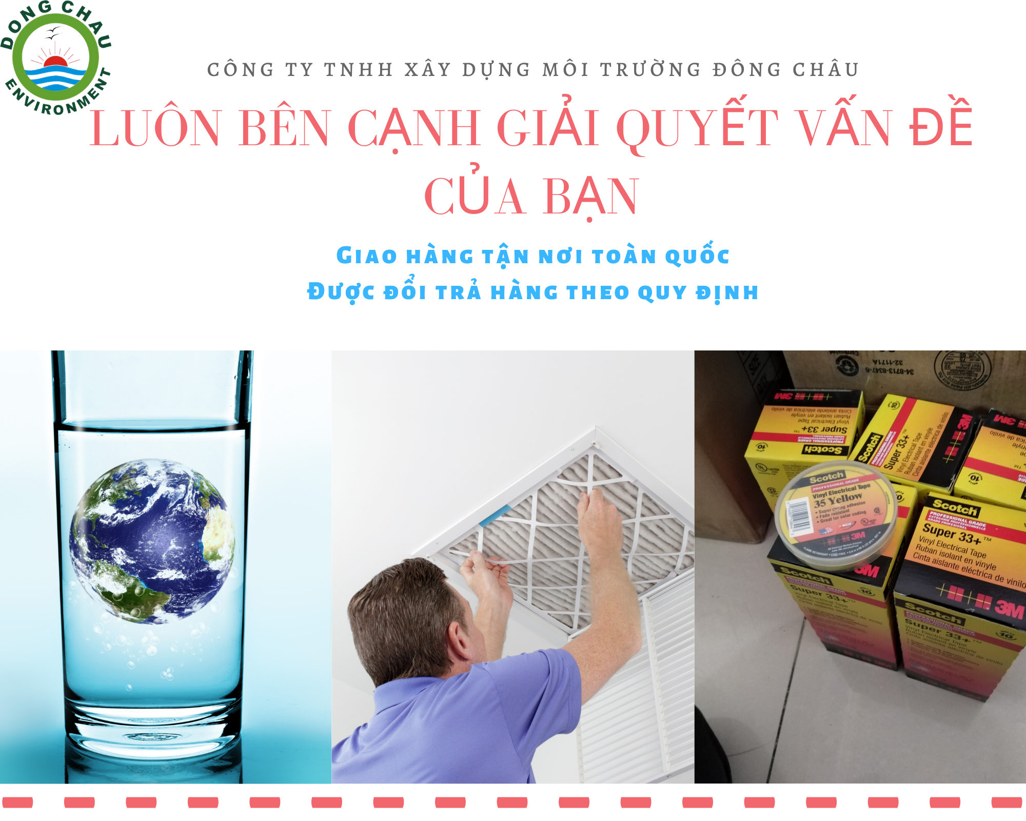 banner sản phẩm lọc chính hãng & gia công theo yêu cầu đông châu