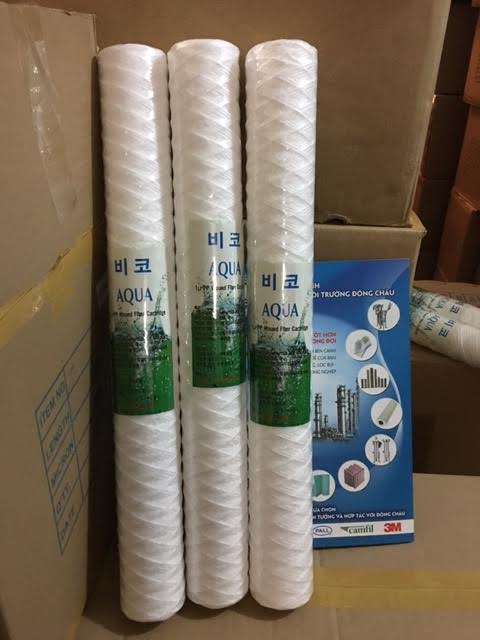 Lõi lọc sợi quấn Aqua Hàn Quốc 10 inch, 20, 30, 40 inch